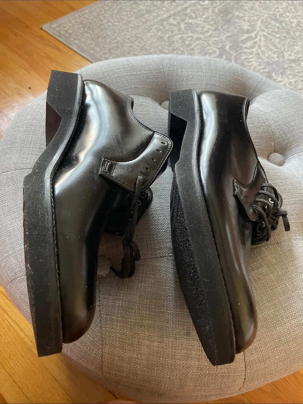 Black Leather Derby Shoes — Polished Lace-Up Dress Shoe